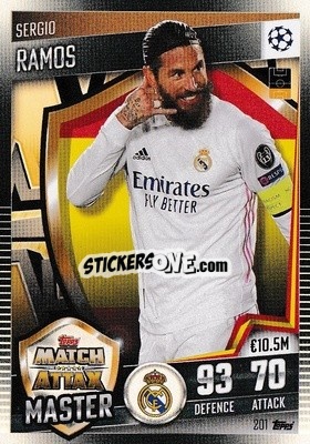 Cromo Sergio Ramos - Match Attax 101. Season 2020-2021
 - Topps