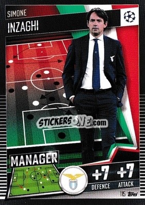 Sticker Simone Inzaghi - Match Attax 101. Season 2020-2021
 - Topps