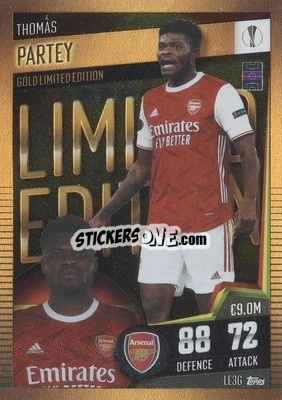 Sticker Thomas Partey - Match Attax 101. Season 2020-2021
 n. LE3G - Topps