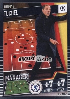 Sticker Thomas Tuchel - Match Attax 101. Season 2020-2021
 - Topps