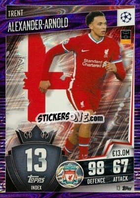 Sticker Trent Alexander-Arnold - Match Attax 101. Season 2020-2021
 n. 13p - Topps