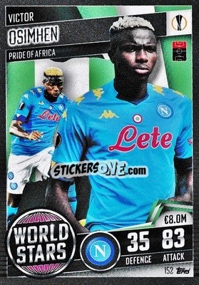 Sticker Victor Osimhen - Match Attax 101. Season 2020-2021
 n. 152 - Topps