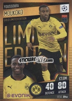 Sticker Youssoufa Moukoko - Match Attax 101. Season 2020-2021
 n. LE5G - Topps