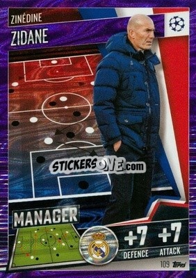 Figurina Zinedine Zidane - Match Attax 101. Season 2020-2021
 - Topps