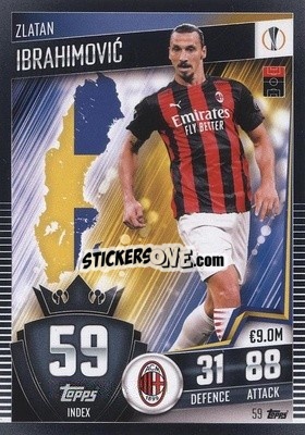 Cromo Zlatan Ibrahimovic - Match Attax 101. Season 2020-2021
 - Topps