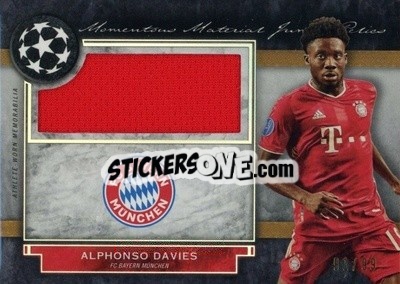 Sticker Alphonso Davies - UEFA Champions League Museum Collection 2020-2021
 - Topps