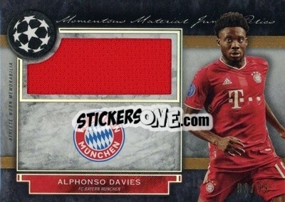 Sticker Alphonso Davies - UEFA Champions League Museum Collection 2020-2021
 n. MMJR-AD - Topps
