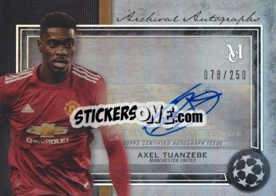 Sticker Axel Tuanzebe - UEFA Champions League Museum Collection 2020-2021
 n. AA-AT - Topps