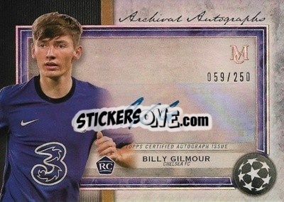 Sticker Billy Gilmour - UEFA Champions League Museum Collection 2020-2021
 n. AA-BG - Topps