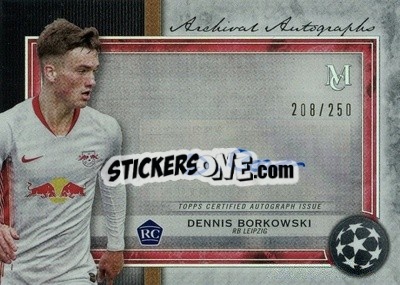 Sticker Dennis Borkowski - UEFA Champions League Museum Collection 2020-2021
 n. AA-DB - Topps