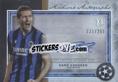 Sticker Hans Vanaken - UEFA Champions League Museum Collection 2020-2021
 - Topps