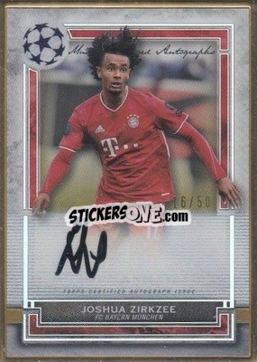 Sticker Joshua Zirkzee - UEFA Champions League Museum Collection 2020-2021
 n. FA-JZ - Topps