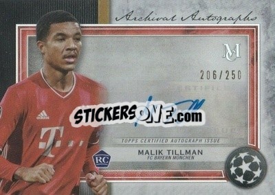 Sticker Malik Tillman - UEFA Champions League Museum Collection 2020-2021
 n. AA-MT - Topps