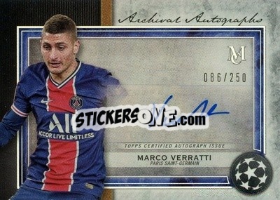 Sticker Marco Verratti - UEFA Champions League Museum Collection 2020-2021
 n. AA-MV - Topps