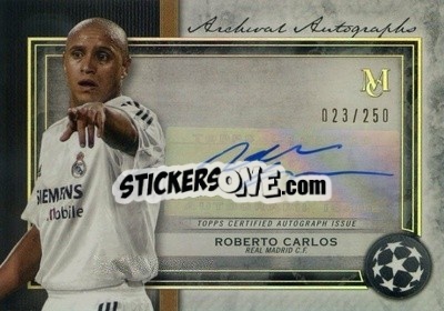 Sticker Roberto Carlos - UEFA Champions League Museum Collection 2020-2021
 n. AA-RC - Topps