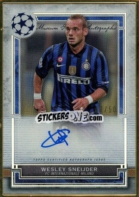 Sticker Wesley Sneijder - UEFA Champions League Museum Collection 2020-2021
 n. FA-WS - Topps