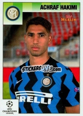 Sticker Achraf Hakimi - Heritage 95 UEFA Champions League 2020-2021
 n. 55 - Topps Merlin