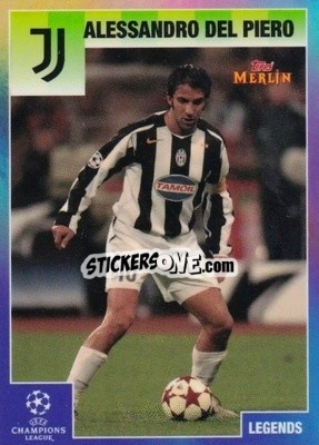 Sticker Alessandro Del Piero - Heritage 95 UEFA Champions League 2020-2021
 n. 107 - Topps Merlin