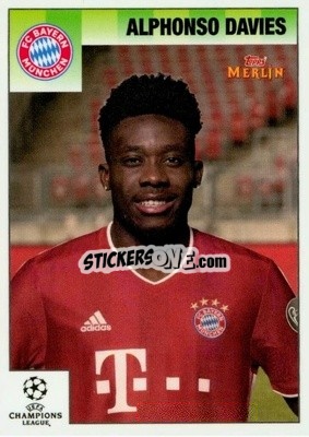 Sticker Alphonso Davies - Heritage 95 UEFA Champions League 2020-2021
 n. 17 - Topps Merlin