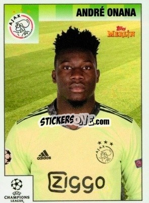Sticker André Onana - Heritage 95 UEFA Champions League 2020-2021
 n. 63 - Topps Merlin