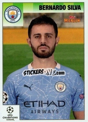 Sticker Bernardo Silva - Heritage 95 UEFA Champions League 2020-2021
 n. 33 - Topps Merlin