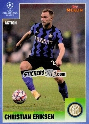 Sticker Christian Eriksen - Heritage 95 UEFA Champions League 2020-2021
 n. 121 - Topps Merlin