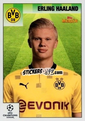 Sticker Erling Haaland - Heritage 95 UEFA Champions League 2020-2021
 n. 25 - Topps Merlin