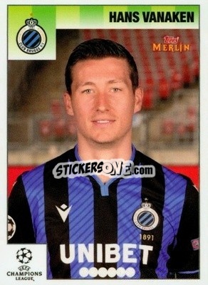 Sticker Hans Vanaken - Heritage 95 UEFA Champions League 2020-2021
 - Topps Merlin