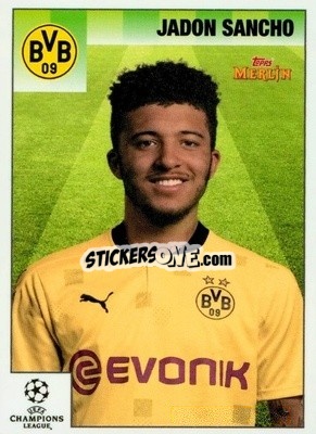 Sticker Jadon Sancho - Heritage 95 UEFA Champions League 2020-2021
 n. 23 - Topps Merlin