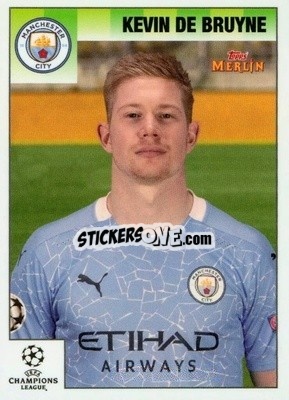 Sticker Kevin De Bruyne - Heritage 95 UEFA Champions League 2020-2021
 n. 31 - Topps Merlin