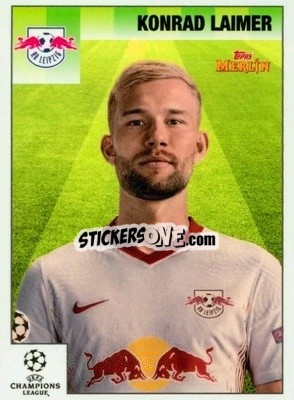Sticker Konrad Laimer - Heritage 95 UEFA Champions League 2020-2021
 n. 60 - Topps Merlin