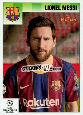 Sticker Lionel Messi - Heritage 95 UEFA Champions League 2020-2021
 n. 9 - Topps Merlin