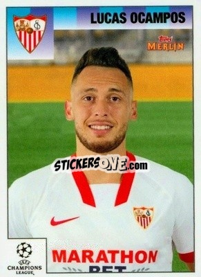 Cromo Lucas Ocampos - Heritage 95 UEFA Champions League 2020-2021
 n. 67 - Topps Merlin