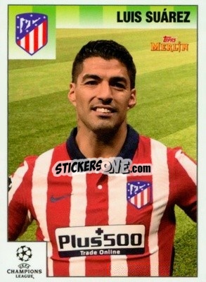 Sticker Luis Suarez - Heritage 95 UEFA Champions League 2020-2021
 n. 12 - Topps Merlin