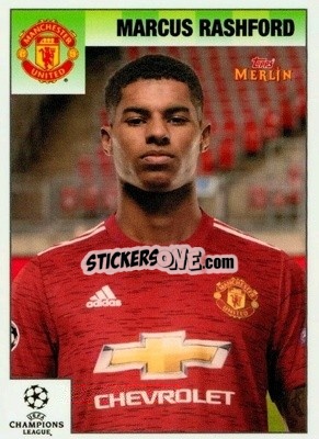 Sticker Marcus Rashford - Heritage 95 UEFA Champions League 2020-2021
 n. 38 - Topps Merlin