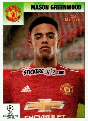 Sticker Mason Greenwood - Heritage 95 UEFA Champions League 2020-2021
 n. 40 - Topps Merlin