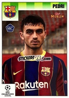 Sticker Pedri - Heritage 95 UEFA Champions League 2020-2021
 - Topps Merlin