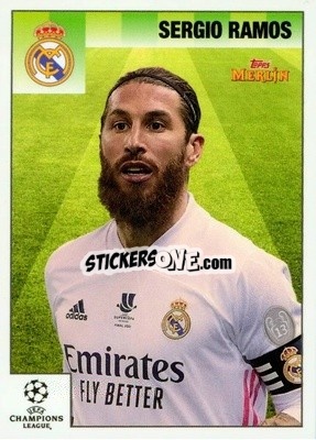 Sticker Sergio Ramos - Heritage 95 UEFA Champions League 2020-2021
 n. 1 - Topps Merlin