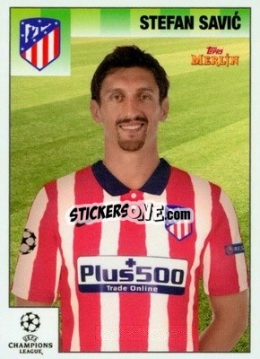 Sticker Stefan Savic - Heritage 95 UEFA Champions League 2020-2021
 n. 13 - Topps Merlin