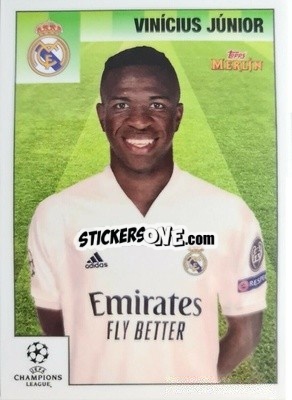 Sticker Vinícius Júnior - Heritage 95 UEFA Champions League 2020-2021
 n. 5 - Topps Merlin