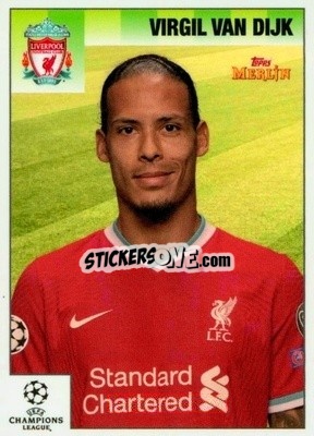 Sticker Virgil van Dijk - Heritage 95 UEFA Champions League 2020-2021
 n. 27 - Topps Merlin