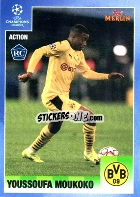 Sticker Youssoufa Moukoko - Heritage 95 UEFA Champions League 2020-2021
 - Topps Merlin