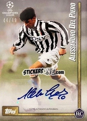 Sticker Alessandro Del Piero - The Lost Rookie Cards
 - Topps