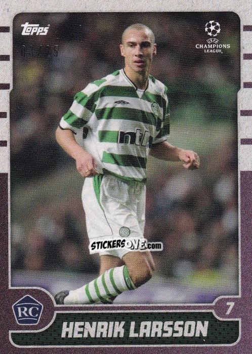 Cromo Henrik Larsson - The Lost Rookie Cards 2020-2021 n. 10p - Topps