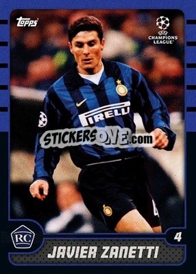 Sticker Javier Zanetti - The Lost Rookie Cards
 n. 32 - Topps