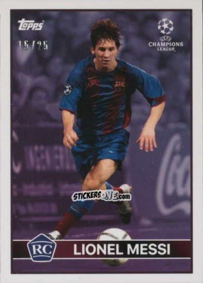 Cromo Lionel Messi - The Lost Rookie Cards 2020-2021 n. 12p - Topps