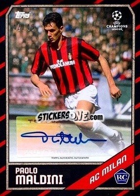 Sticker Paolo Maldini - The Lost Rookie Cards
 n. 11a - Topps