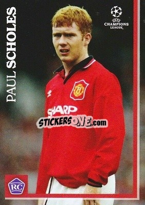 Sticker Paul Scholes - The Lost Rookie Cards
 n. 14 - Topps