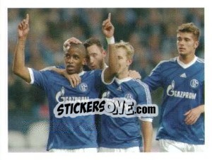 Sticker jubelinde Spieler - FC Schalke 04. 2012-2013 - Panini
