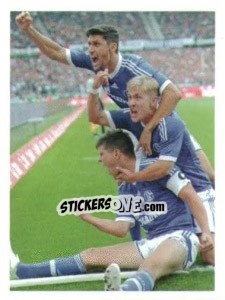 Sticker jubilende Spieler - FC Schalke 04. 2012-2013 - Panini